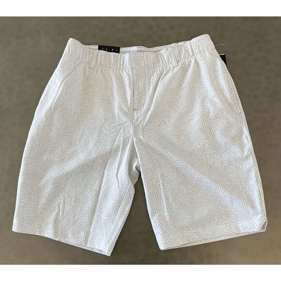 Under Armour 1370126 100 Women's Sz 6 White UA Links Printed Golf Short $80 - Picture 2 of 8
